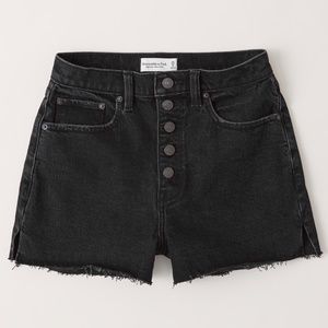 NWT Abercrombie & Fitch Curve Love High Rise Mom Shorts 25
